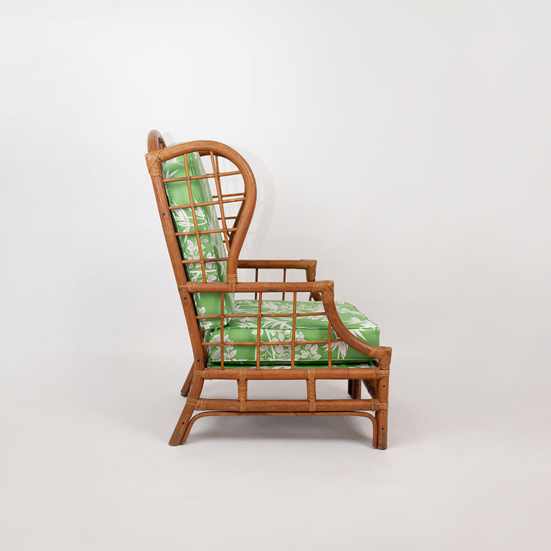 Bamboo Wingback Chair