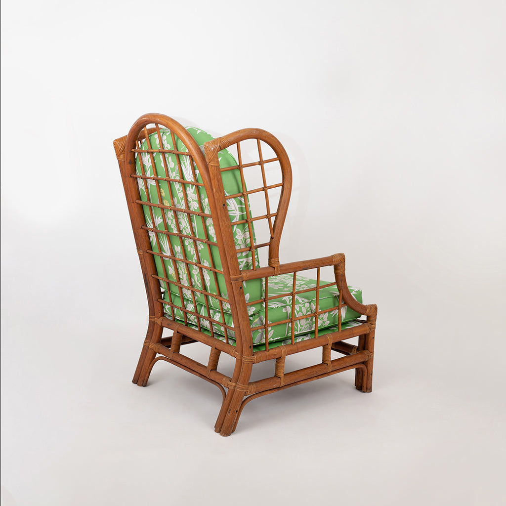 Bamboo Wingback Chair