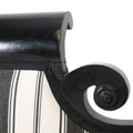19th Century Biedermeier Bench with Scrolled Arms on Claw Feet