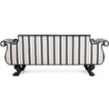 19th Century Biedermeier Bench with Scrolled Arms on Claw Feet