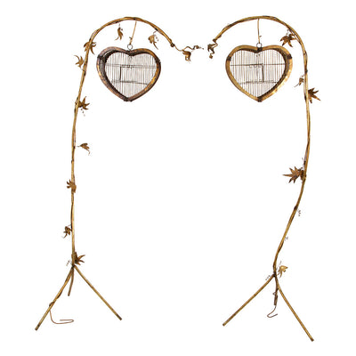 Pair of Decorative Bird Cage Stands