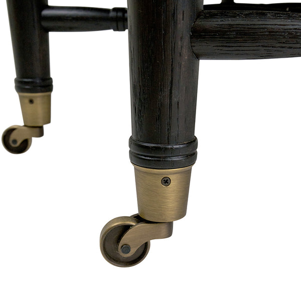 Brighton Octagonal Ottoman in Raffia Quadri Ivory