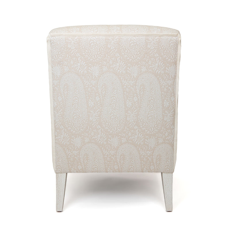 Brighton Slipper Chair in Manali Parchment