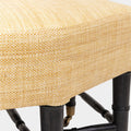Brighton Octagonal Ottoman in Raffia Quadri Natural