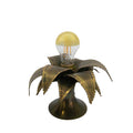 Brutalist-Style Flower Brass Pendant Light