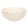 Braided Ceramic Button Basket - Large