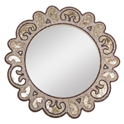 Mica And Shell Mirror
