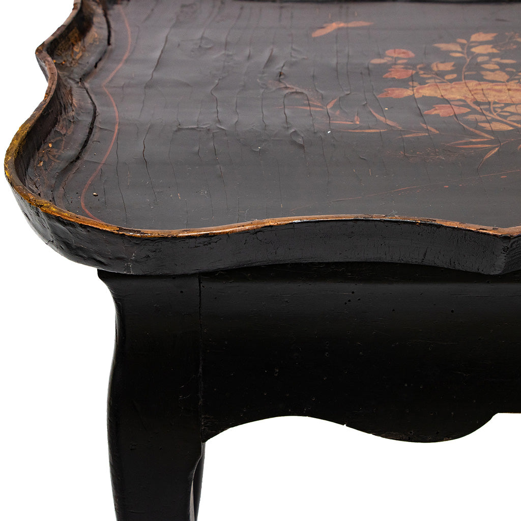 19th Century Chinoiserie Lacquered English Side Table