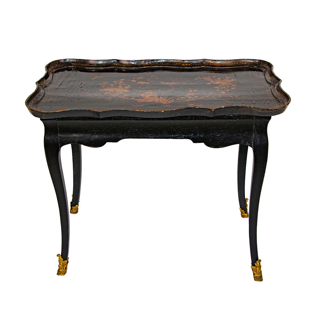 19th Century Chinoiserie Lacquered English Side Table
