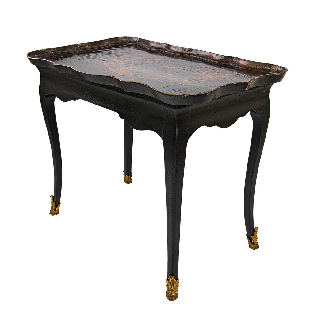 19th Century Chinoiserie Lacquered English Side Table
