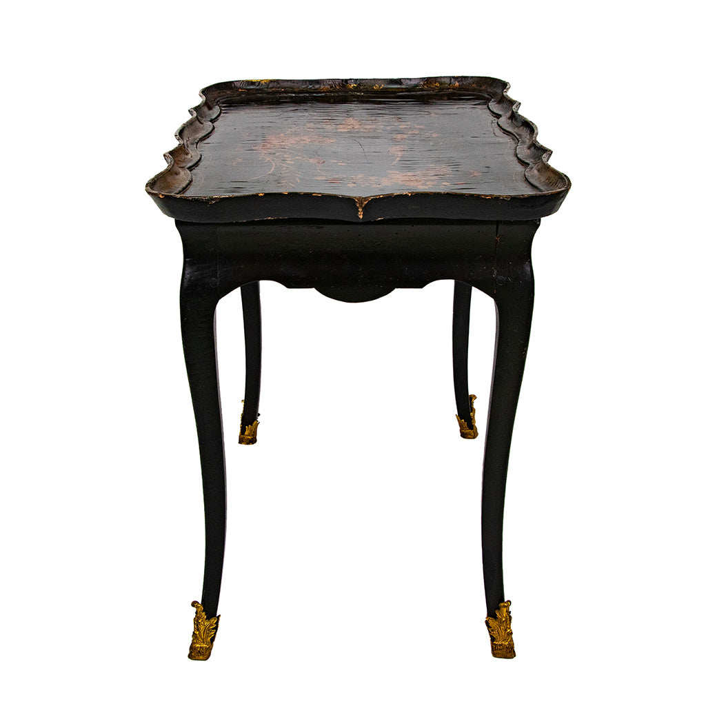 19th Century Chinoiserie Lacquered English Side Table