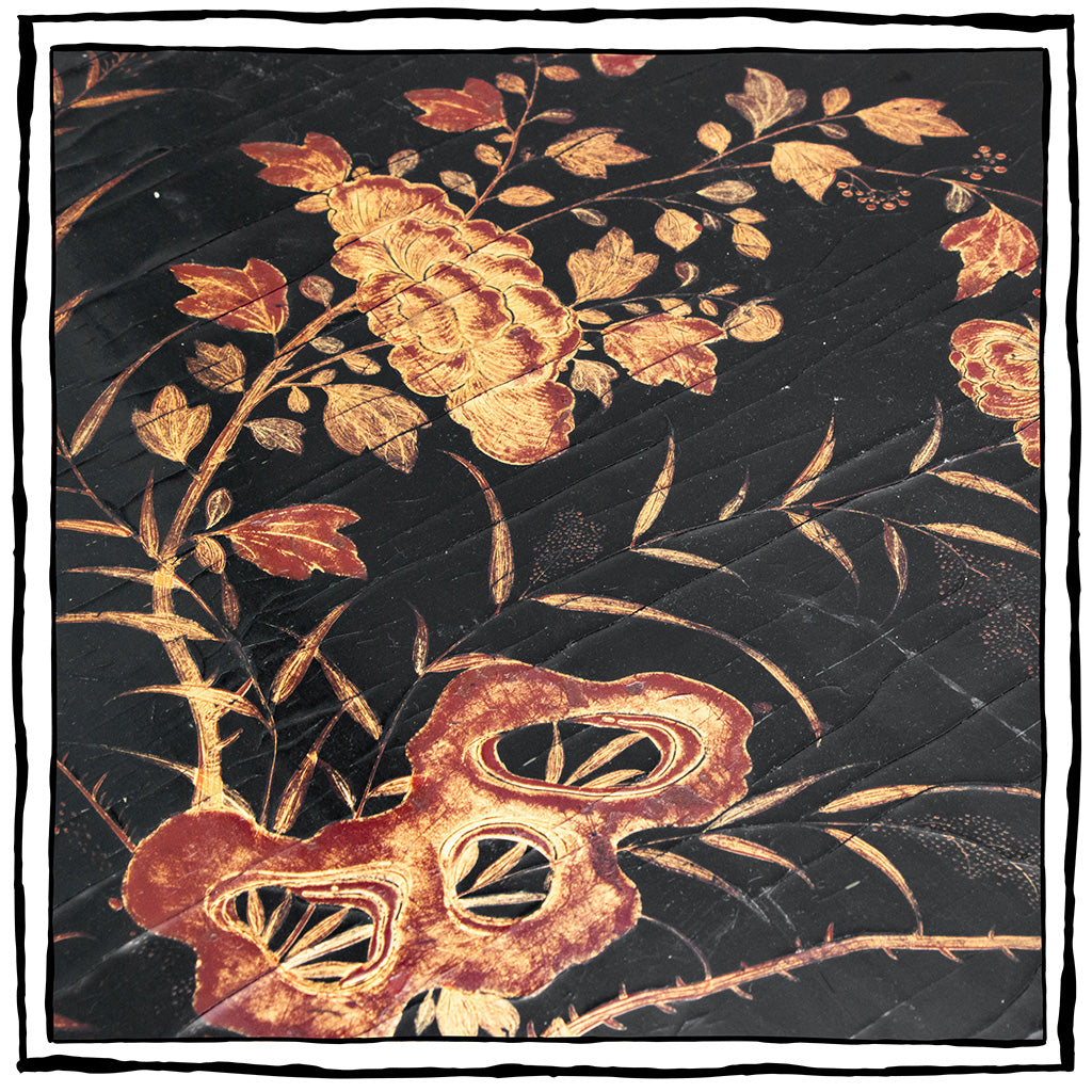 19th Century Chinoiserie Lacquered English Side Table