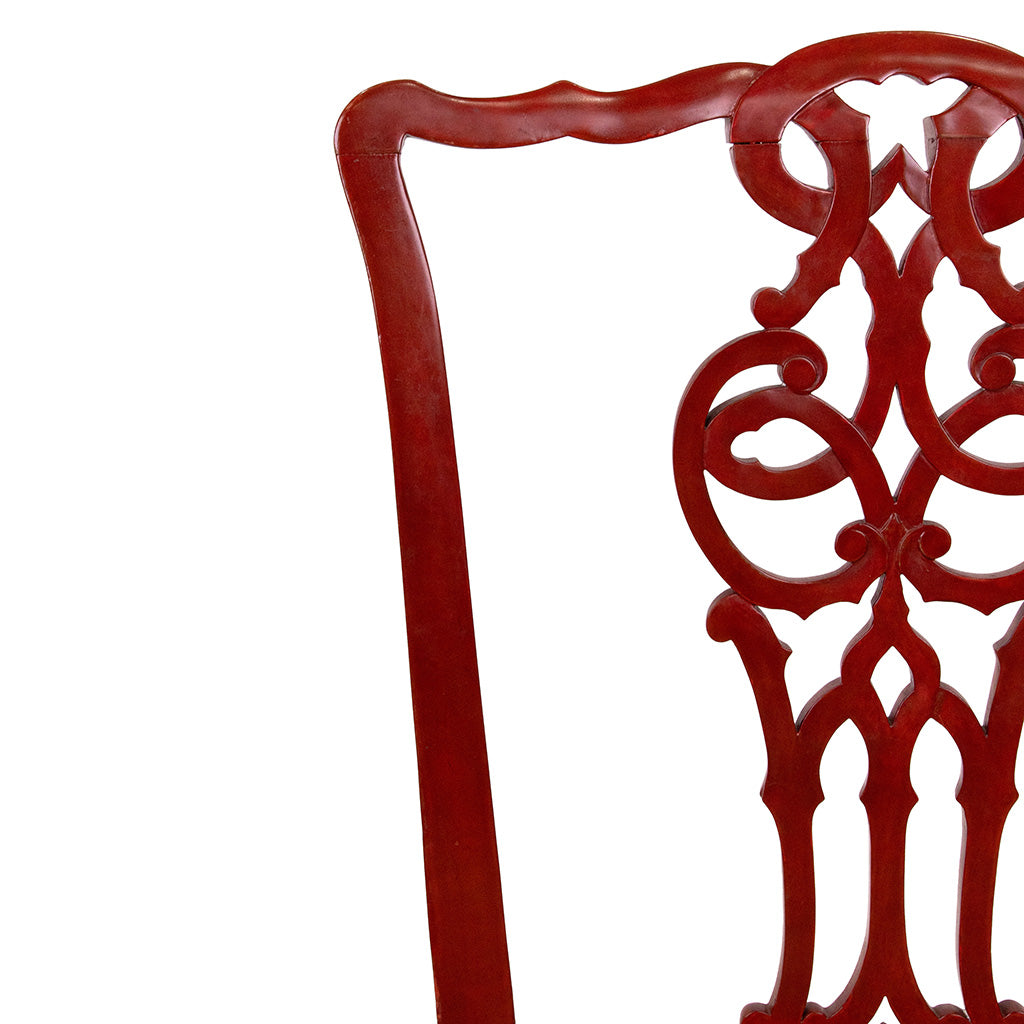 Set of 12 Chippendale Style Dining Chairs