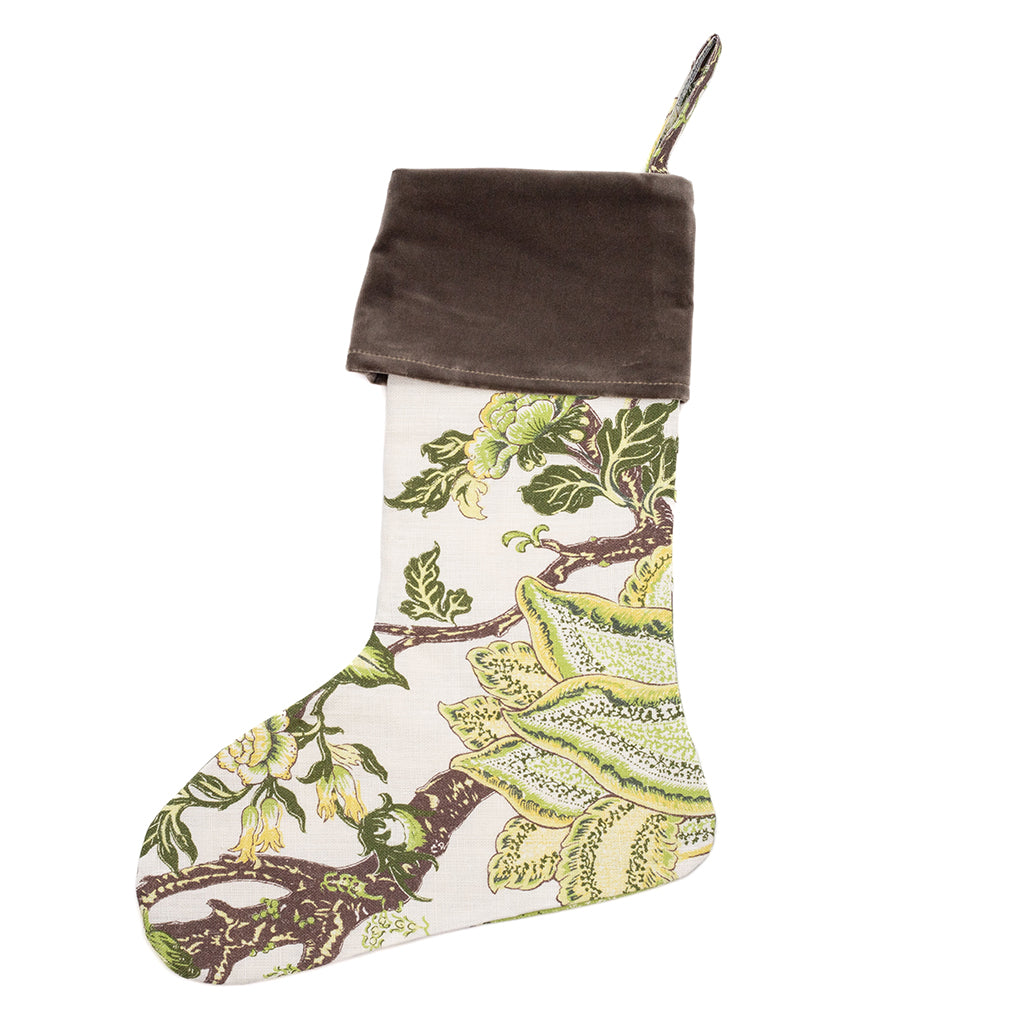 Audrey with Mushroom Cotton Velvet Trim