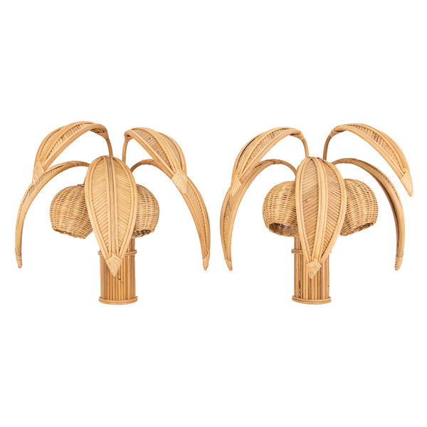 Pair of Coconut Sconces