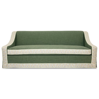 Devon Sofa in Fiandre Linen and Palampore Stripe