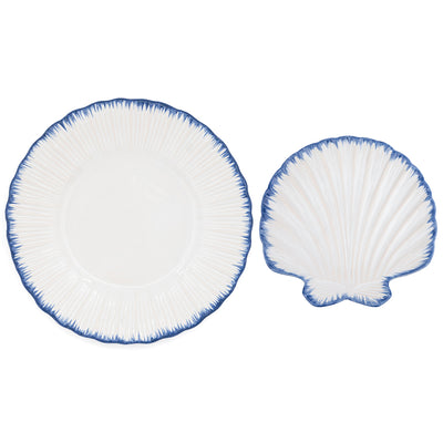Shell Dessert & Dinner Plate Set
