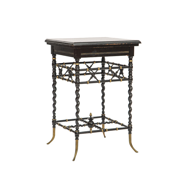 Very Rare E.W. Godwin Style Ebonized Side Table