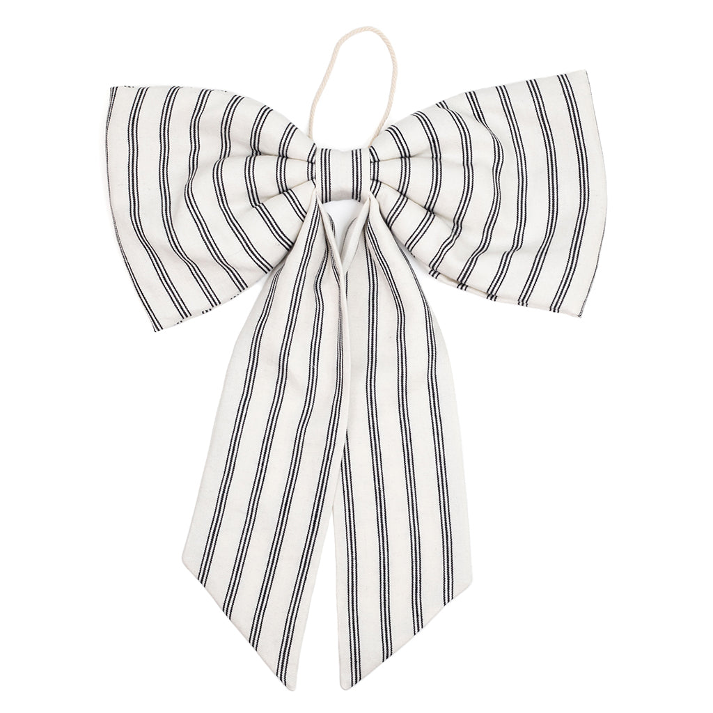 Oversized Handmade Linen Bow