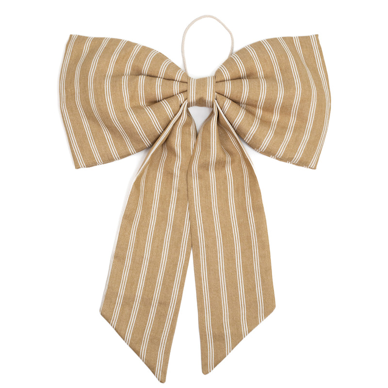 Oversized Handmade Linen Bow
