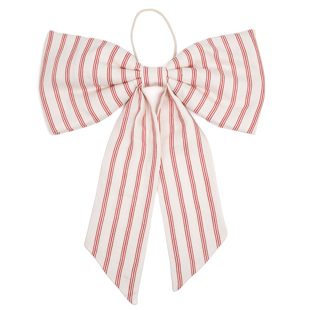 Oversized Handmade Linen Bow