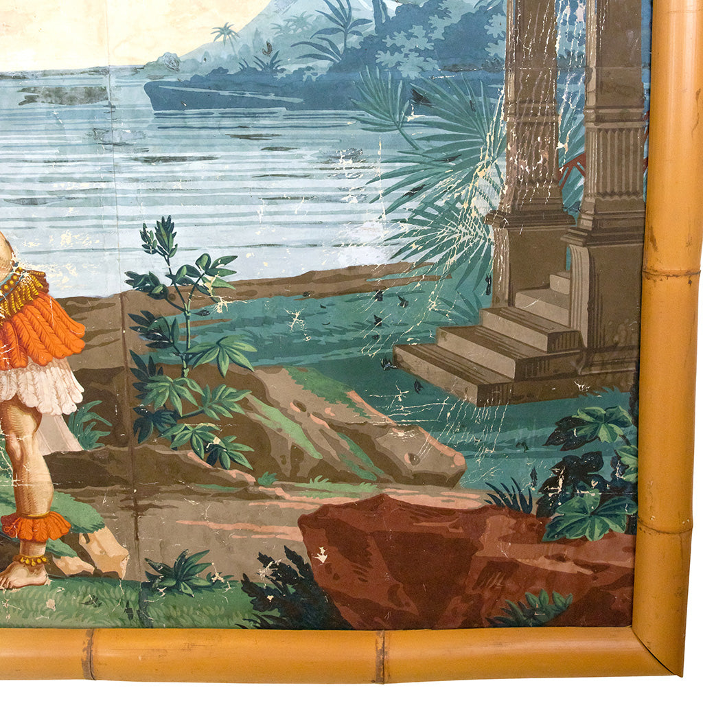Bamboo Framed Wallpaper Panel by Dufour