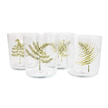 Hand-Painted Fern Juice Glasses