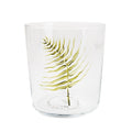 Hand-Painted Fern Juice Glasses