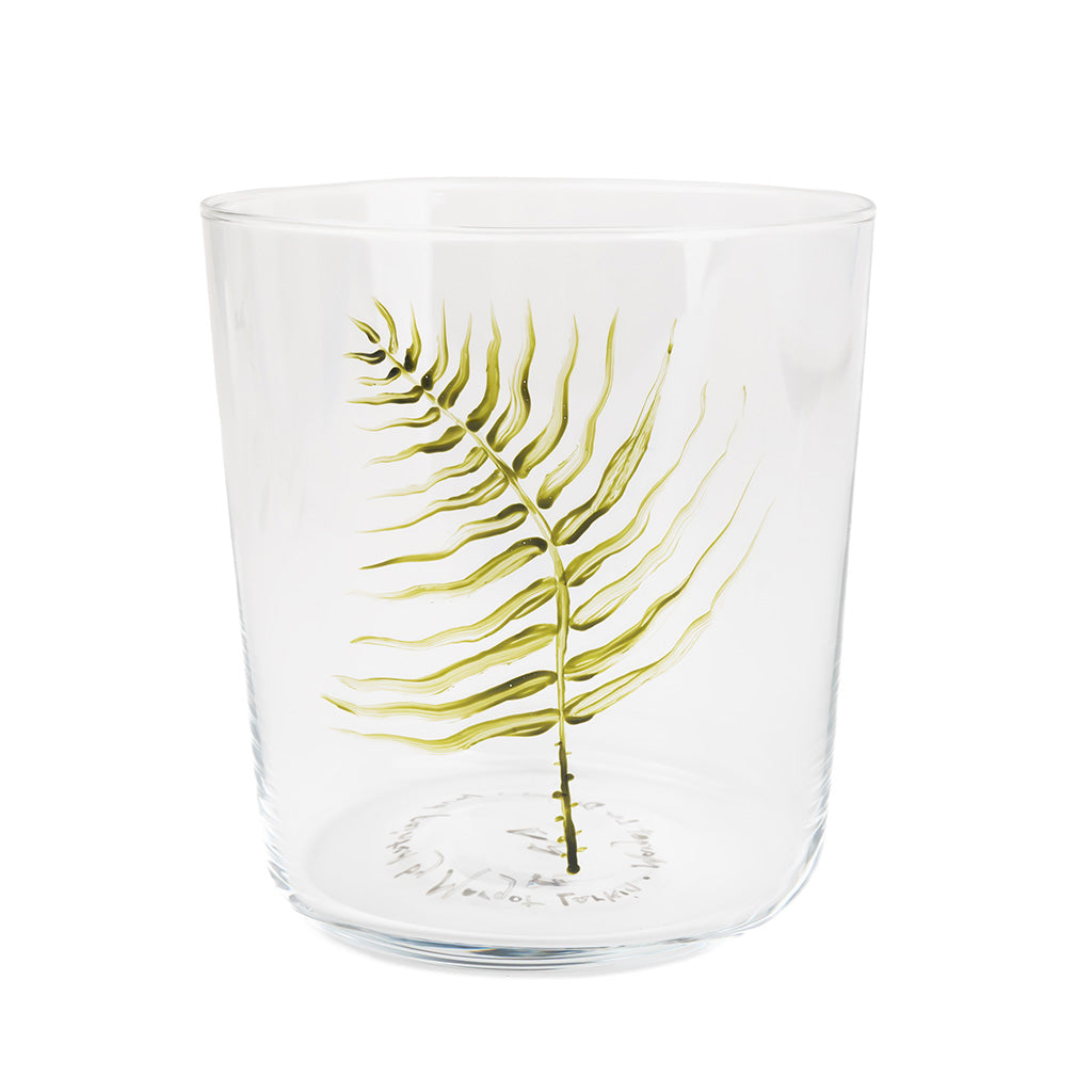 Hand-Painted Fern Juice Glasses