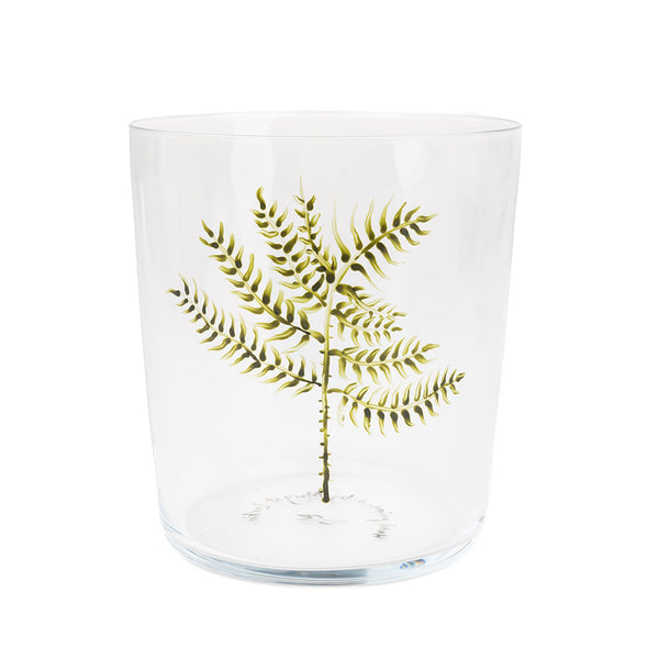 Hand-Painted Fern Juice Glasses