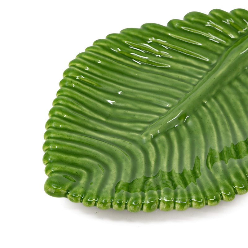 Ribbed Leaf Plate