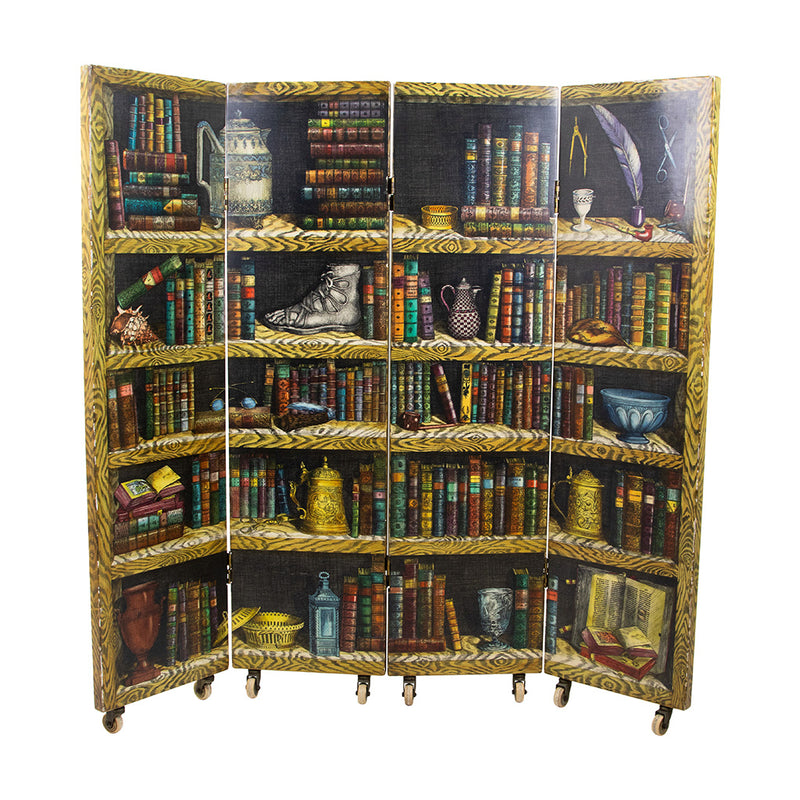 Hand-painted, Double-sided Fireplace Screen by Fornasetti