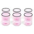Fizzy Pink Water Glasses (Set of Six)