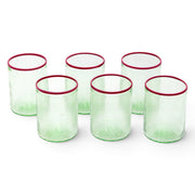 Fizzy Green Wine Glasses (Set of Six)