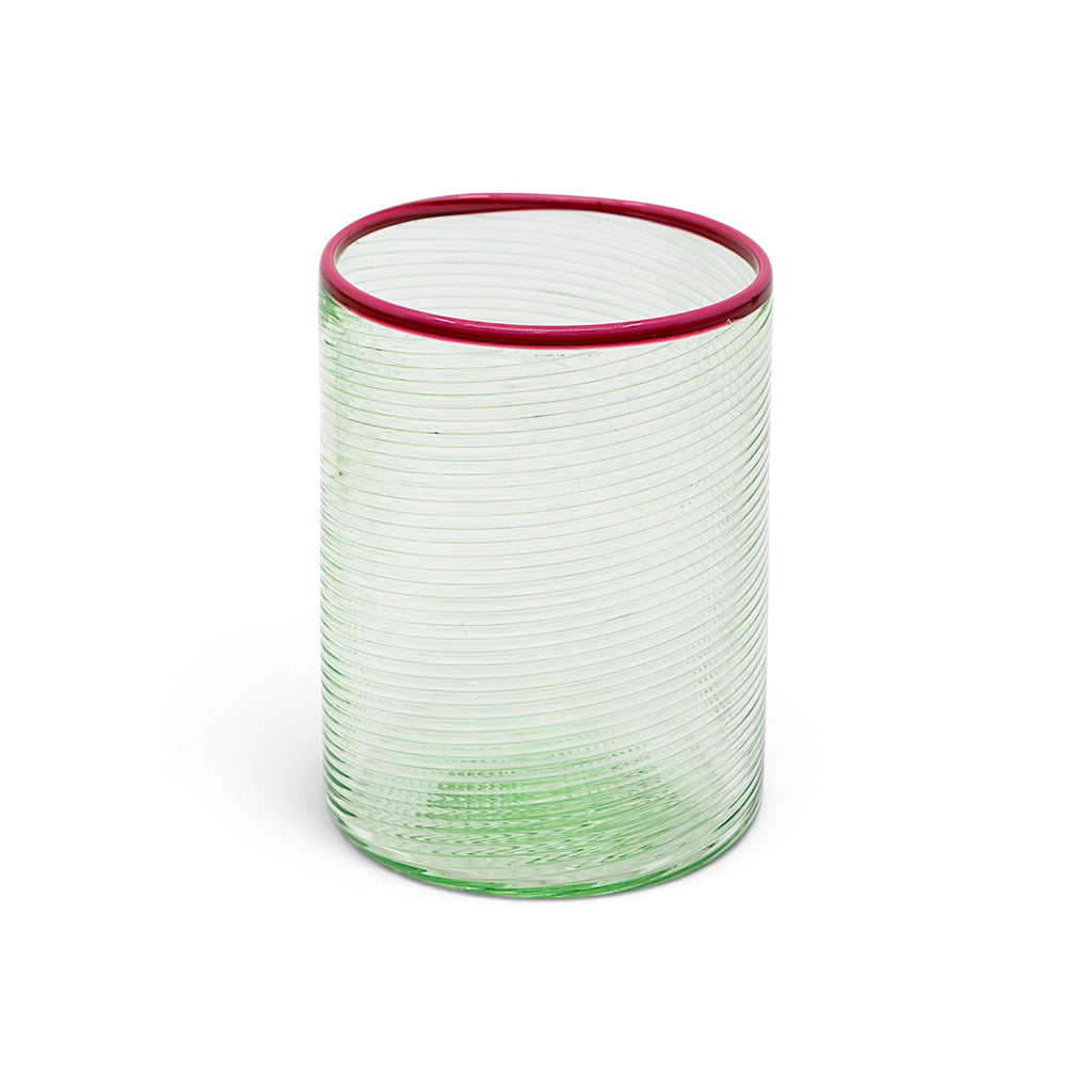 Fizzy Green Wine Glasses (Set of Six)