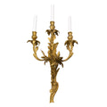 Pair of Ormolu Three-Arm Sconces