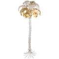 Palm Shaped Gilt and White Lacquered Gilt Electrified Sculpture