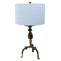 Pair of Gilt Metal Japanned Table Lamps