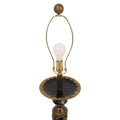 Pair of Gilt Metal Japanned Table Lamps