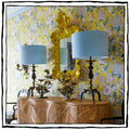Pair of Gilt Metal Japanned Table Lamps