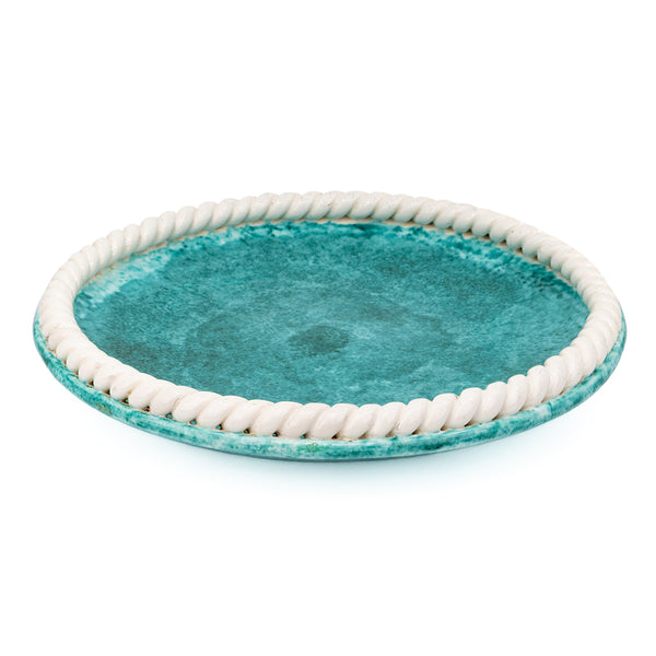 Green Ceramic Serving Plate