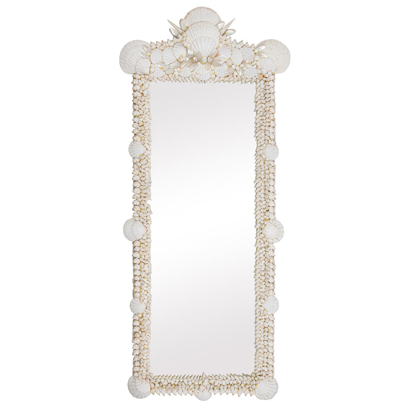 Pair of Grotto-Style Mounted Wall Mirrors with Natural Shells
