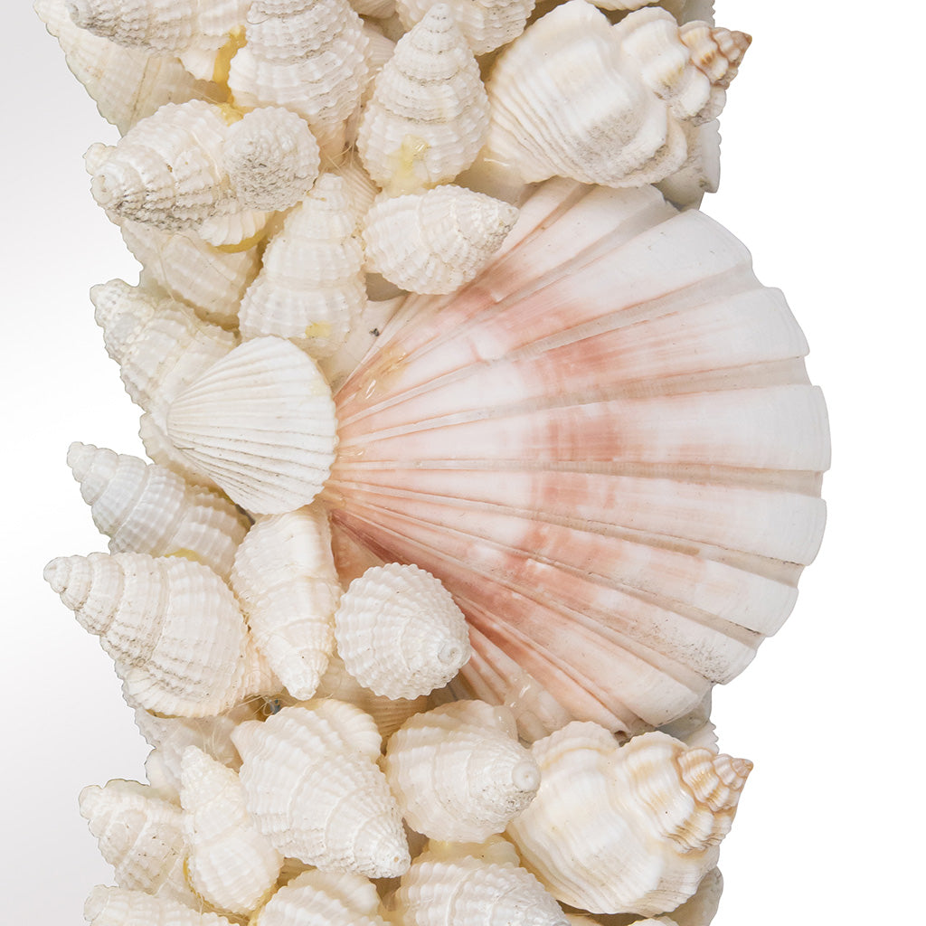 Pair of Grotto-Style Mounted Wall Mirrors with Natural Shells