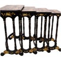 Regency Japanned Quartetto Nesting Tables
