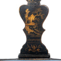 George II Black Lacquered and Gilt Chinoiserie Corner Chair