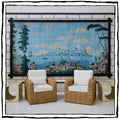 Panoramic Wallpaper Panel in Custom Frame - Landscape from Lago di Garda by Dufour