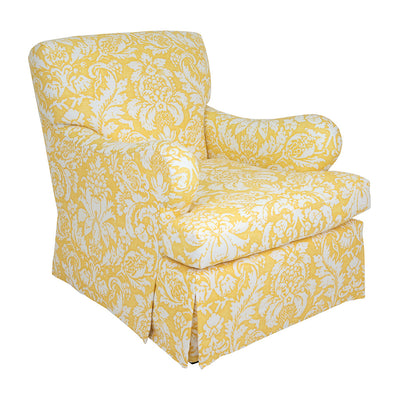 Lancaster Club Chair in Damasco Saffron