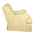 Lancaster Club Chair in Damasco Saffron
