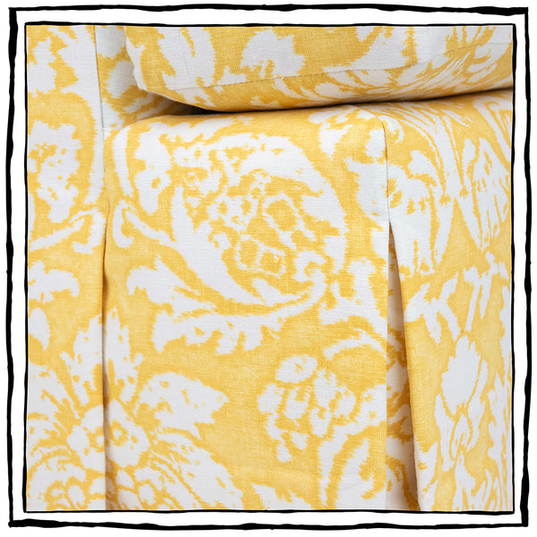 Lancaster Club Chair in Damasco Saffron