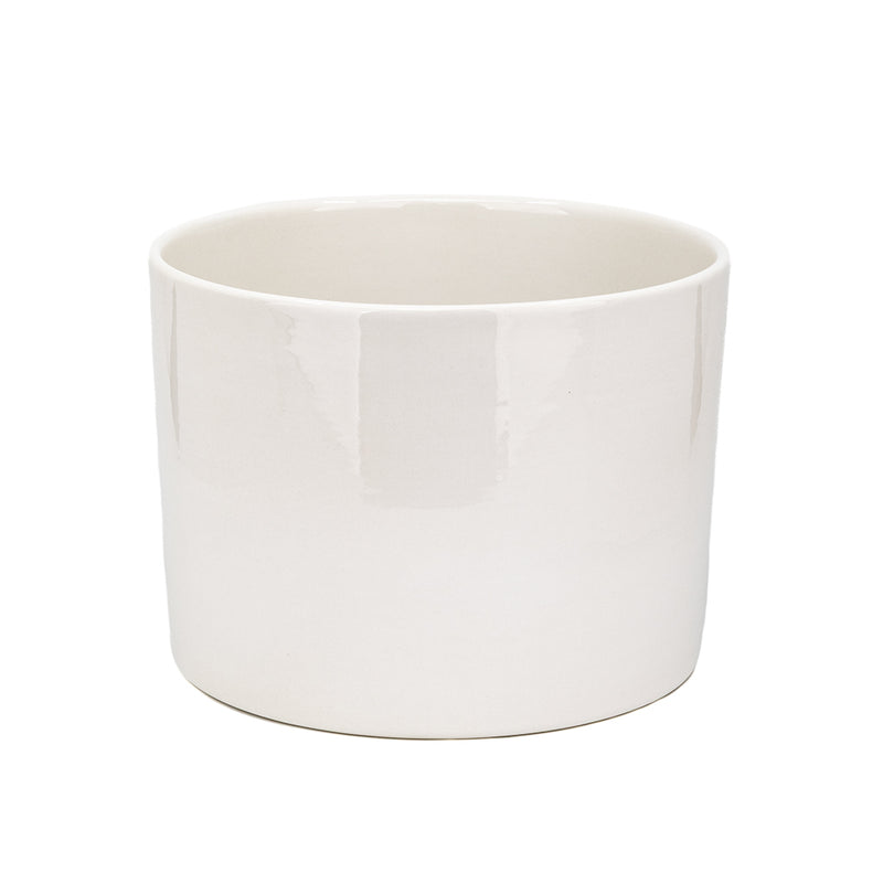 Large Openwork Empire Planter with Rings and Hand-Painted Line Detail